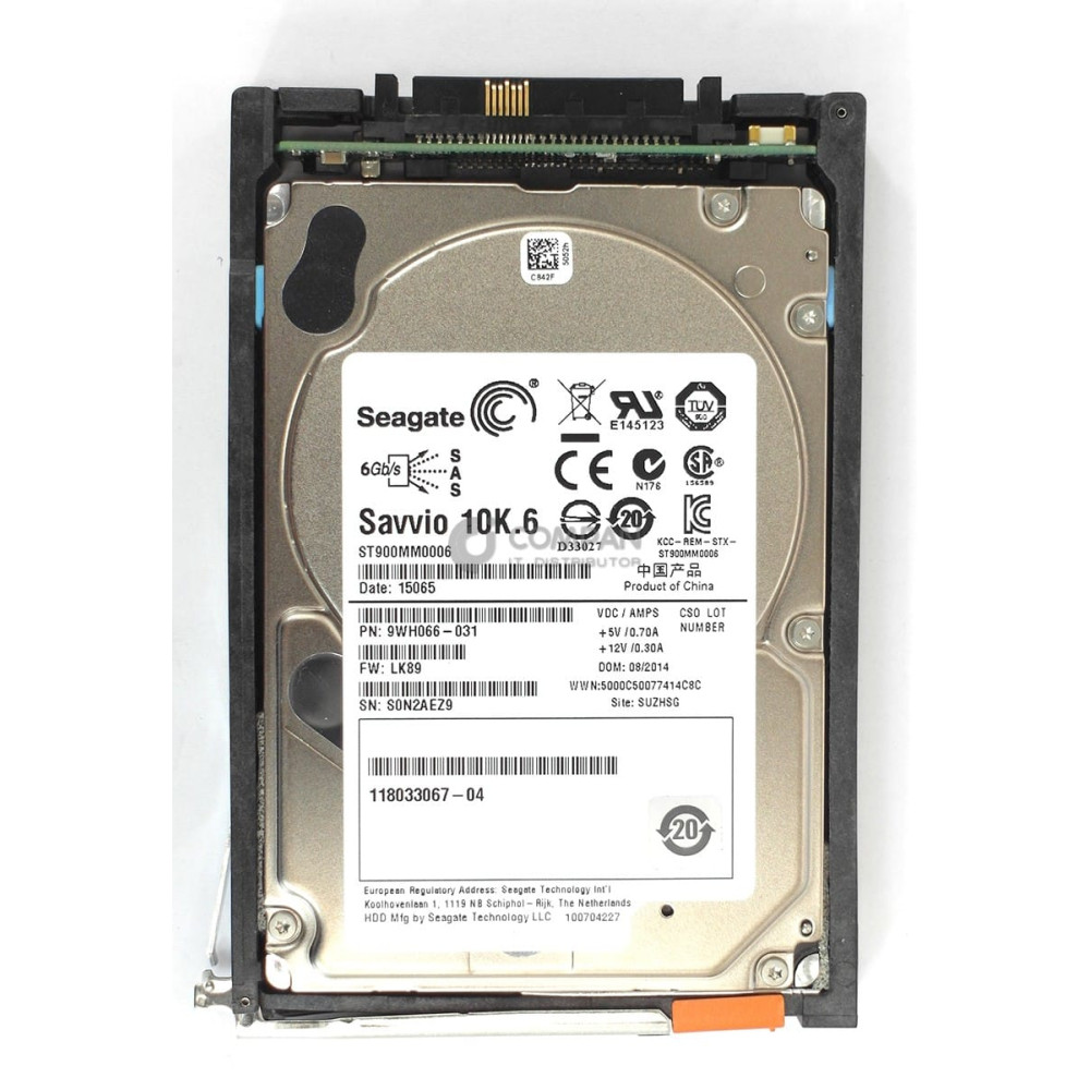 005050701 EMC HDD 900GB 10K SAS 6G 2.5" SFF FOR VNX 5100 5300